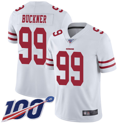 San Francisco 49ers Limited White Men DeForest Buckner Road NFL Jersey #99 100th->women nfl jersey->Women Jersey